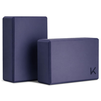 KEEP Yoga Block, High-Density EVA Foam 2 Pack Yoga Block with Non-Slip Textured Surface, Supportive, Lightweight - Ideal for Yoga