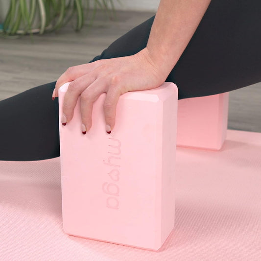 MYGA Yoga Block,Lightweight EVA Foam Yoga Brick,High Density Non-Slip Block for Yoga Poses, Pilates, Balance and Flexibility