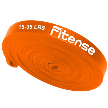 Fitense Resistance Bands Set - Pull Up Bands for Men Women, Exercise Bands Resistance with Door Anchor, Training Poster & Pouch for Body Stretching, Pull Up Assist