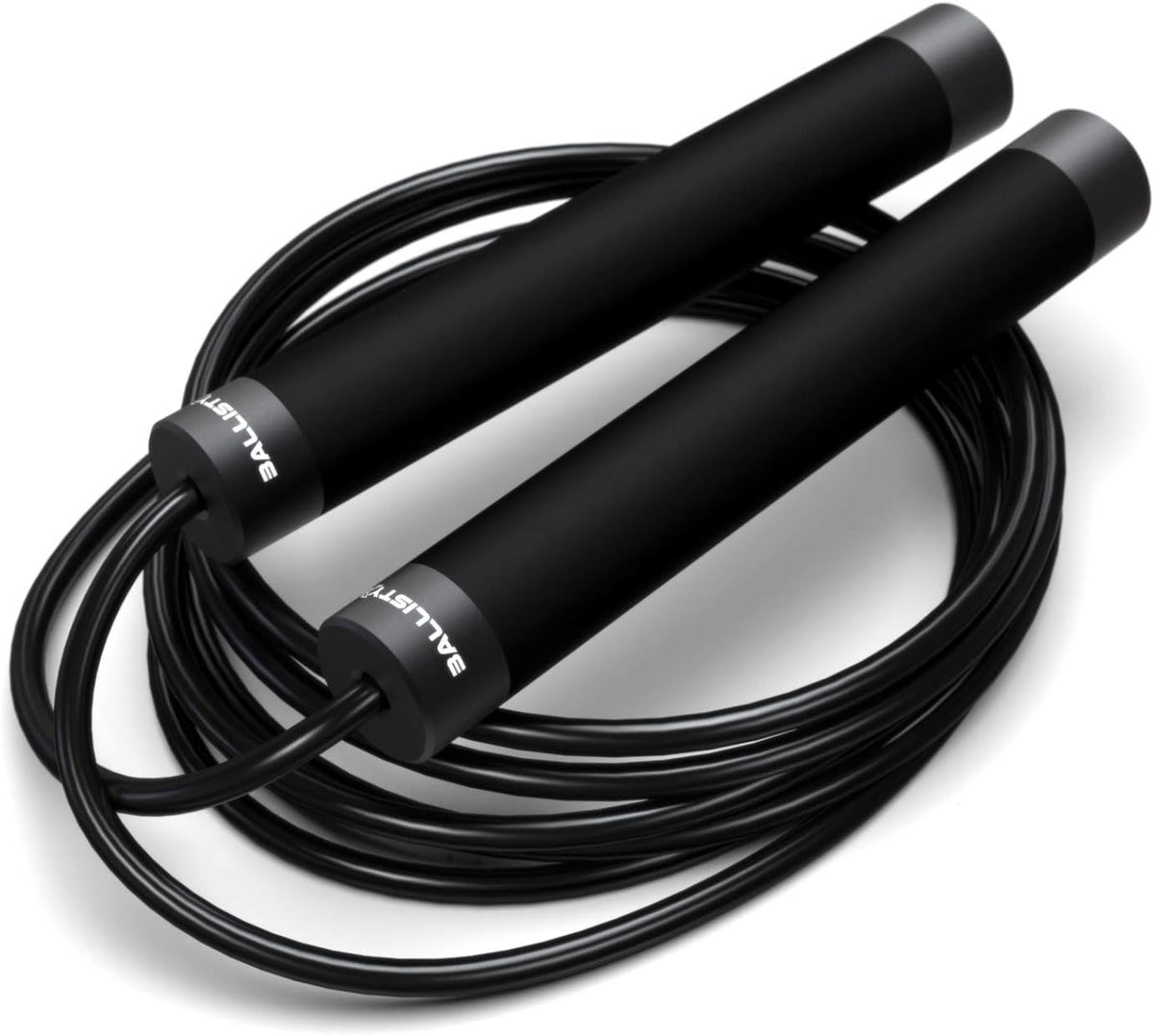 Ballistyx Jump Rope - Premium Speed Jump Rope with 360 Degree Spin, Steel Handles, Silicone Grips and 2 x Adjustable Cables - for Crossfit, Gym & Home Fitness Workouts & More