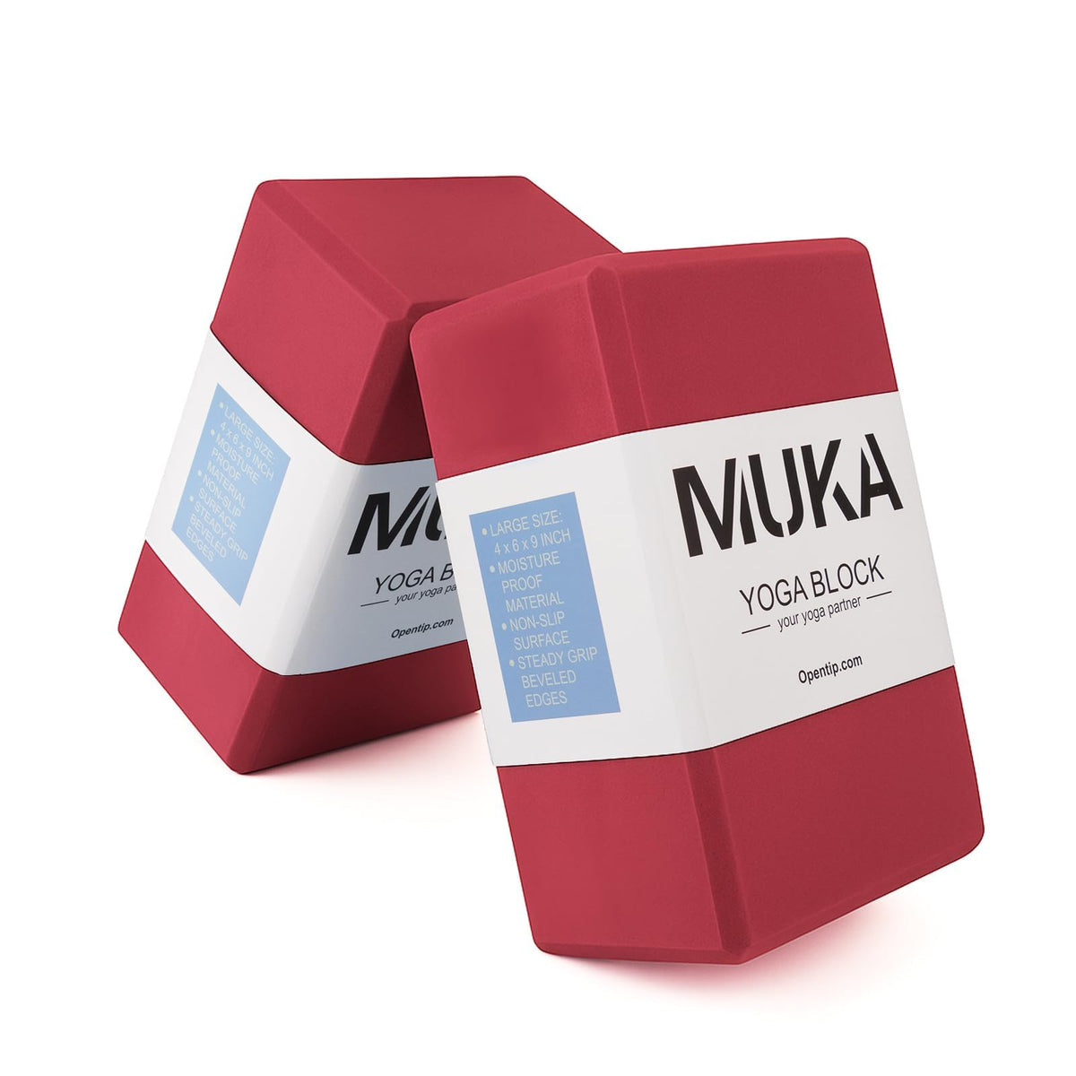 Muka Yoga Blocks 4x6x9 Inch High Density EVA Foam Yoga Brick