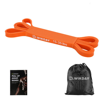 WIKDAY Resistance Bands for Working Out, Exercise Bands, Workout Bands, Pull Up Assistance Bands for Body Stretching Training Physical Therapy Muscle Training for Men & Women