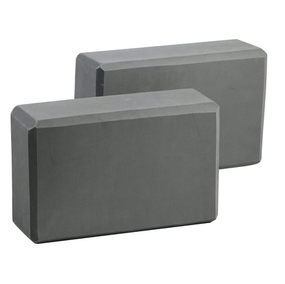 EXERZ Yoga Blocks 2 pack, Gym Blocks, Exercise Workout Fitness Bricks, Pilates Stretch Handstand Non-Slip