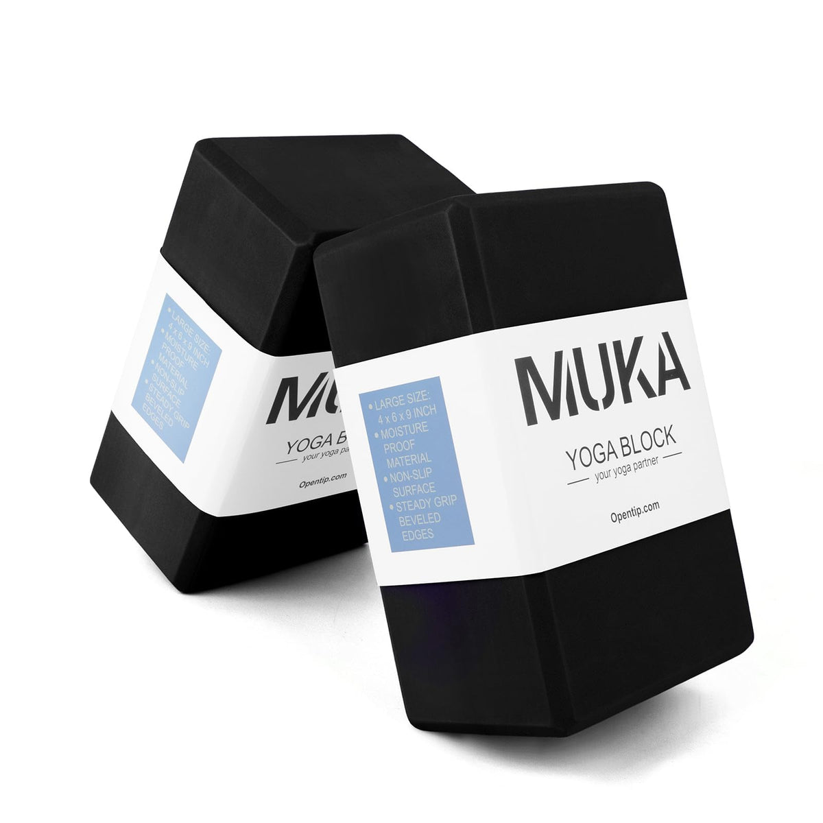 Muka Yoga Blocks 4x6x9 Inch High Density EVA Foam Yoga Brick
