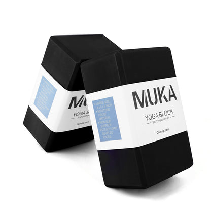 Muka Yoga Blocks 4x6x9 Inch High Density EVA Foam Yoga Brick
