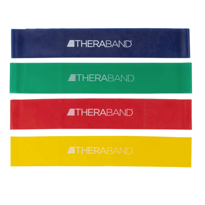 THERABAND Resistance Band Loop Set, 12", Exercise, Workout, Therapy