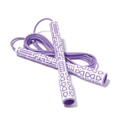 Skipping Jump Rope for Fitness Workout - Light Weight, Adjustable, Tangle Free, Excellent line control for Cardio Boxing, CrossFit, Training Exercise All Ages and Gender ( Special Luxury, KA-220, Made in Korea)