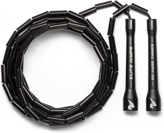 Elite Jumps 1-inch Beaded Jump Rope, Adjustable Shatterproof