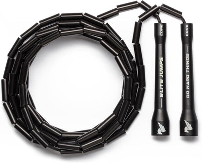 Elite Jumps 1-inch Beaded Jump Rope, Adjustable Shatterproof
