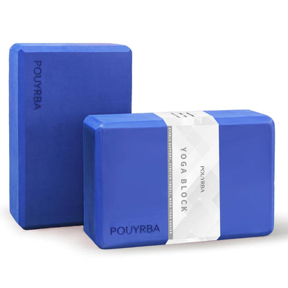 2-Pack Yoga Blocks, High-Density 9"x6"x3" Yoga Brick Foam Blocks, Non-Slip Exercise Blocks for Yoga, Pilates, Stretching and Meditation – Lightweight Yoga Props for Home Gym & Studio