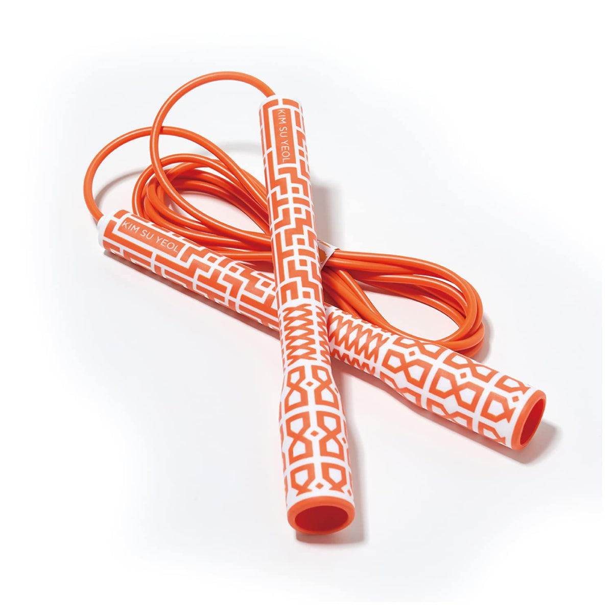 Skipping Jump Rope for Fitness Workout - Light Weight, Adjustable, Tangle Free, Excellent line control for Cardio Boxing, CrossFit, Training Exercise All Ages and Gender ( Special Luxury, KA-220, Made in Korea)