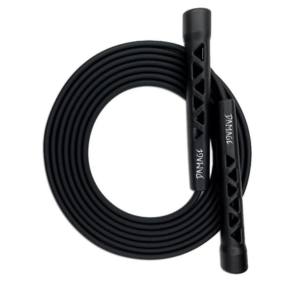 Damage Fight Gear Boxer Speed Rope, Lightweight PVC Skipping,Jumping Rope, Non-Slip PVC Plastic Handles and Matte Coated Tangle-Free Jump Rope for Boxing, MMA, Martial Arts