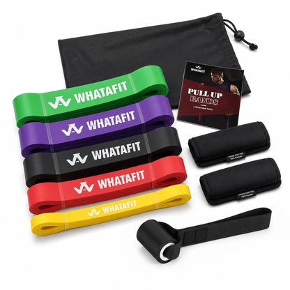 WHATAFIT Resistance Bands, 5 Level Pull Up Assistance Bands for Working Out