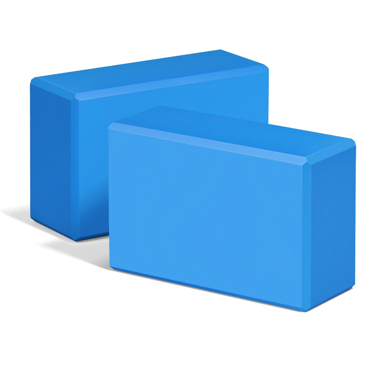 Yoga Blocks 2 Pack, 9"x6"x3" High-Density EVA Foam Yoga Block, Non-Slip Yoga Blocks for Yoga, Pilates Meditation, Stretching and Toning, Supportive, Latex-Free