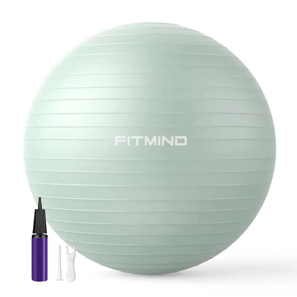 FITMIND_ Extra Thick Exercise Ball Yoga Ball 22in/26in/30in for Workout Pregnancy Stability,Anti-Burst and Slip Resistant Swiss Ball with Pump for Yoga, Pilates, Fitness,Birthing,Physical Therapy