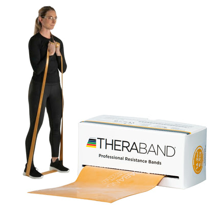 THERABAND Resistance Bands, Exercise Band, Physical Therapy, Rubber, Yellow