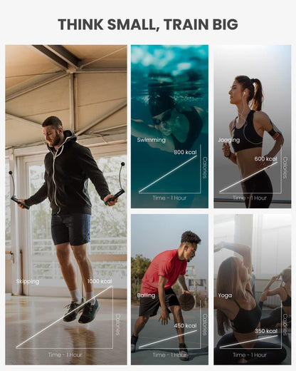 RENPHO Smart Cordless Jump Rope with Counter, App Data Tracking