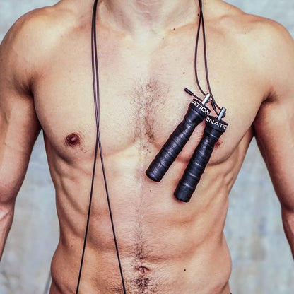 WOD Nation Weighted Jump Rope for Women & Men - 1 Pound (1LB) Adjustable Heavy Speed Jump Rope Handles with Removable Weights 4Crossfit, Cross Training, Boxing.