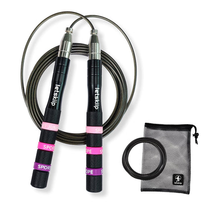 Adjustable Speed Jump Rope for Fitness, Non-Slip & 2 Cable