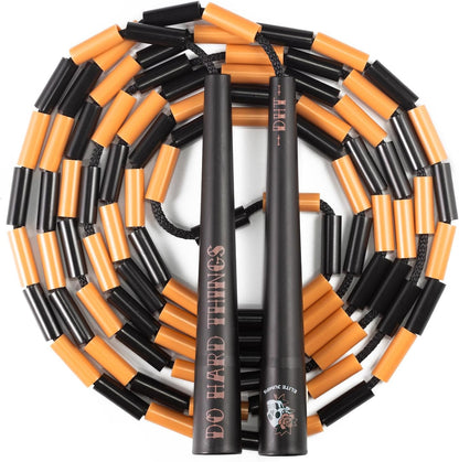 Elite Jumps Edge Beaded Adjustable Jump Rope, Do Hard Things