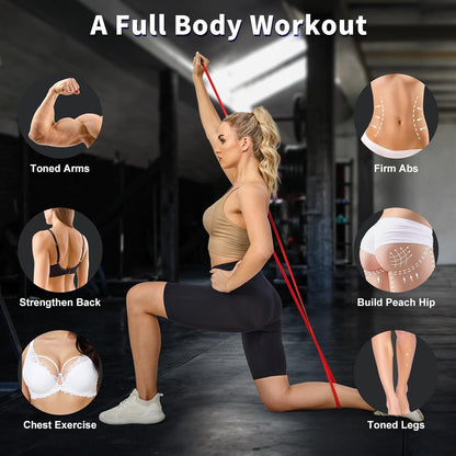 Pull Up Assistance Bands Set, Long Resistance Bands for Working Out