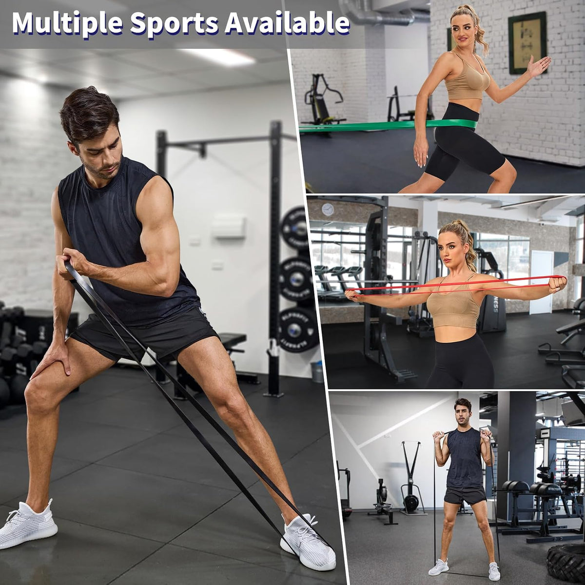 Pull Up Assistance Bands Set, Long Resistance Bands for Working Out