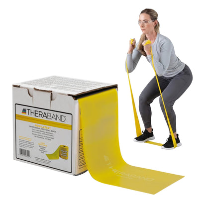 THERABAND Resistance Band, Gold, Max, 25-Yard Roll, Latex-Free, Elastic Band for Exercise, Physical Therapy, Yoga, Pilates, Stretching, Home Workouts, Color-Coded for Easy Resistance Levels