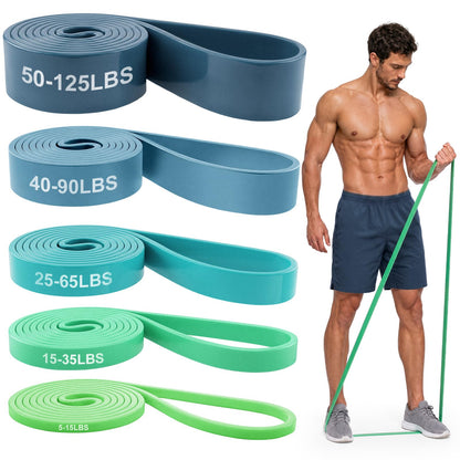 Renoj Resistance Bands for Working Out, 5 Levels Pull Up Assistance Bands Set for Workout, Exercise, Home Gym & Strength Training