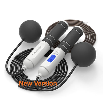 multifun Smart Digital Jump Rope with Counter - Weighted Speed Skipping Rope for Fitness, CrossFit & Double Unders - 1/3 CoG Balance, Anti-Slip Handles for Men Women(2026 New Evolution for 3-Sec Fast Swap)