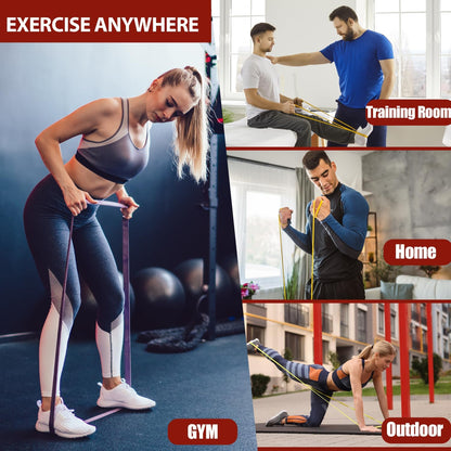 Resistance Bands, Pull Up Assistance Bands Set for Men & Women, Exercise Workout Bands for Working Out, Muscle Training, Physical Therapy, Body Stretching