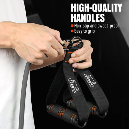 Resistance Bands with Handles, 175lb Exercise Bands for Working Out