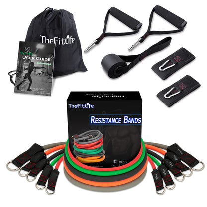 TheFitLife Resistance Bands Set with Handles, Door Anchor and Ankle Straps