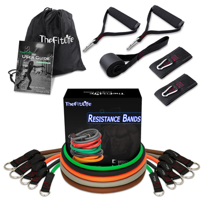 TheFitLife Resistance Bands Set with Handles, Door Anchor and Ankle Straps