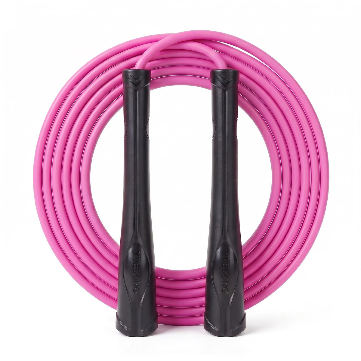 YUEDONG Women's Silent Jump Rope, Adjustable PVC Rope for Apartment Fitness