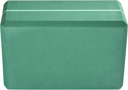 Hugger Mugger 4 in. Foam Yoga Block - Strong and Stable, Beveled Edges for Comfort, Most Favored Block Size, Helps with Alignment and Support in Many Poses