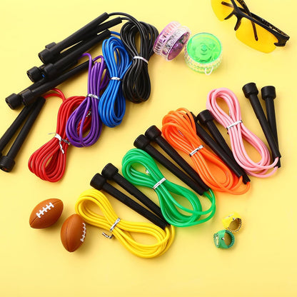 Silipull 72/144 Pcs PVC Jump Ropes Bulk for Fitness 9.2 ft