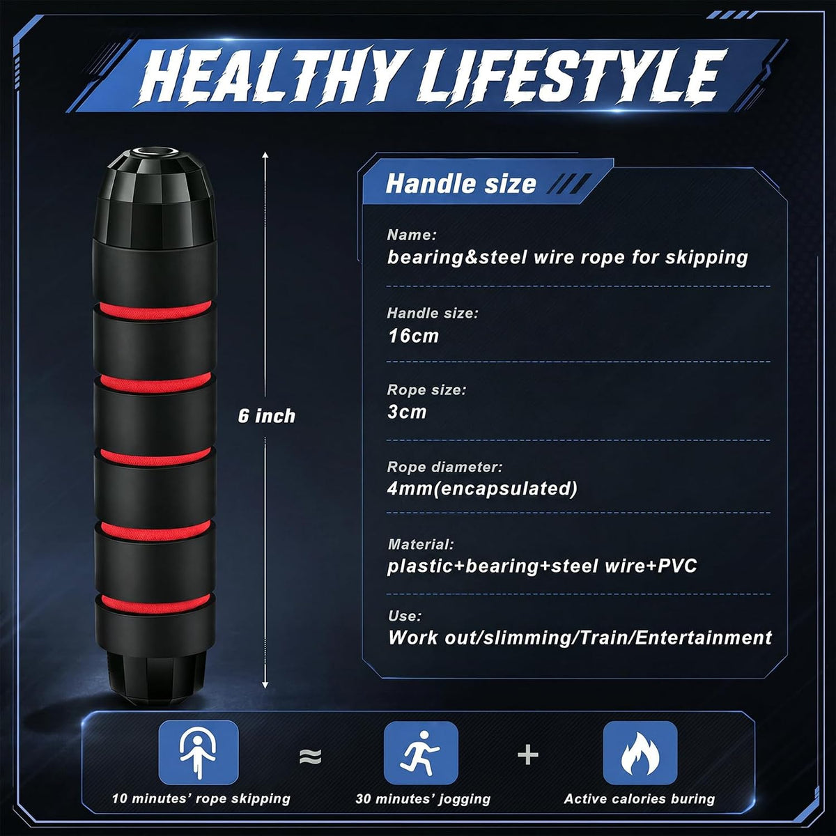 Junkin Jump Ropes bulk for Fitness with Ball Bearings