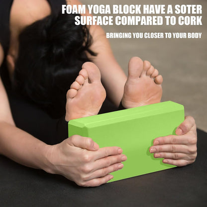 Septo 2 Pcs Yoga Blocks, 9x6x3 Inch Foam Blocks for Pilates