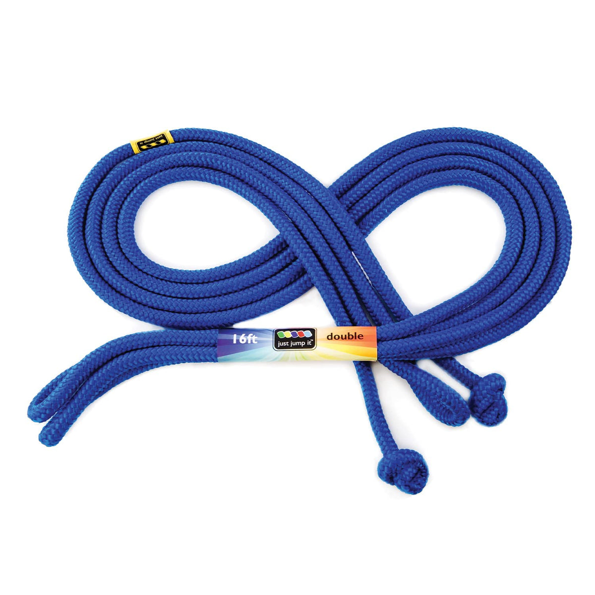 Just Jump It 16' Foot Single Jump Rope for Kids Women and Men - Active Outdoor Youth Fitness Excersing Equipment - Double Dutch Length Gym Accessories