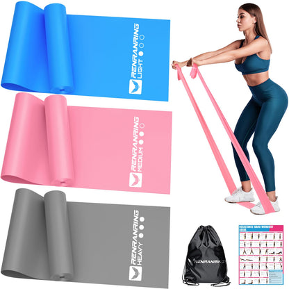 Resistance Bands Set, Exercise Bands for Physical Therapy, Pilates, Yoga