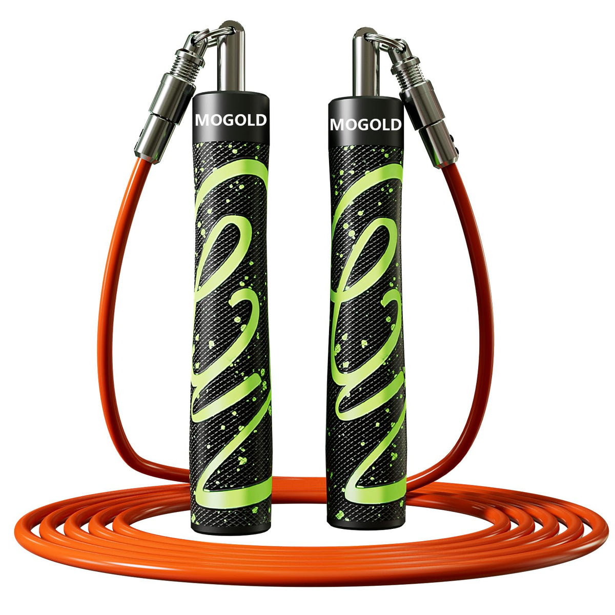 Weighted Jump Rope for Men Women -Interchangeable 1/5lb 1/4lb 1/2lb Heavy jump ropes - 360 Degree Spin - Length Adjustable,Ergonomics Leather Grip Skipping Rope for Fitness Weight Loss & More