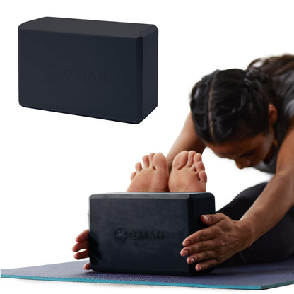 Gaiam Yoga Block - Supportive Latex-Free Eva Foam - Soft Non-Slip Surface with Beveled Edges for Yoga, Pilates, Meditation