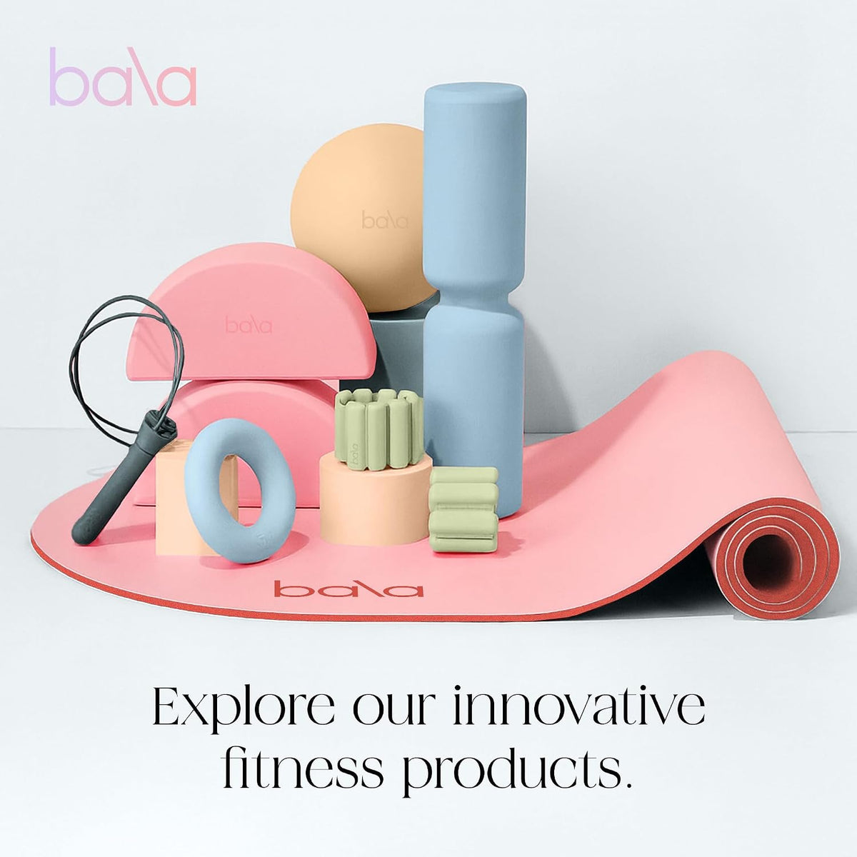 Bala Bands Resistance Bands, Non-Slip Fabric Exercise Bands