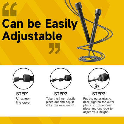 10 Pack Adjustable Jump Rope for Fitness and Exercise - PVC Skipping Rope for Men, Women and Teens - Tangle-Free for Keeping Fit, Training, Workout