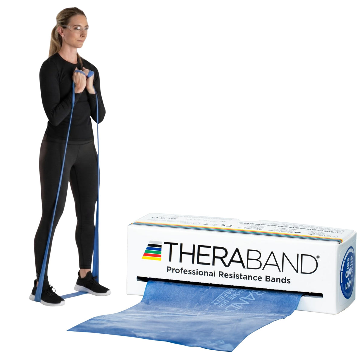 THERABAND Resistance Bands, Exercise Band, Physical Therapy, Rubber, Yellow