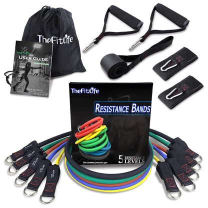 TheFitLife Resistance Bands Set with Handles, Door Anchor and Ankle Straps