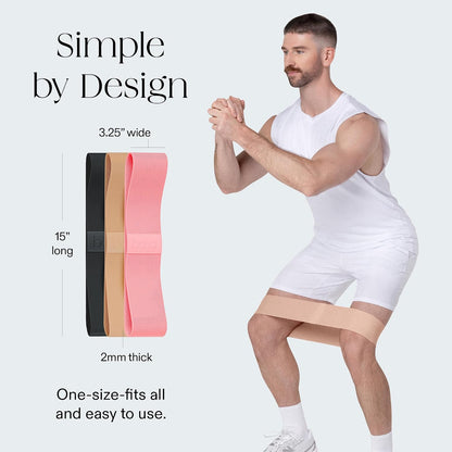 Bala Bands Resistance Bands, Non-Slip Fabric Exercise Bands
