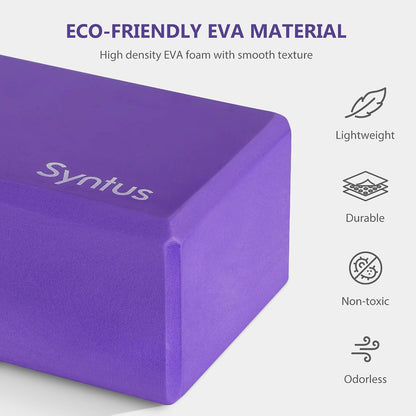 Syntus Yoga Block for Fitness, Pilates, Stretching and Toning