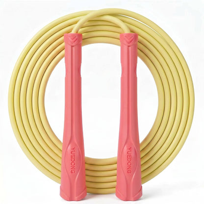 YUEDONG Women's Silent Jump Rope, Adjustable PVC Rope for Apartment Fitness