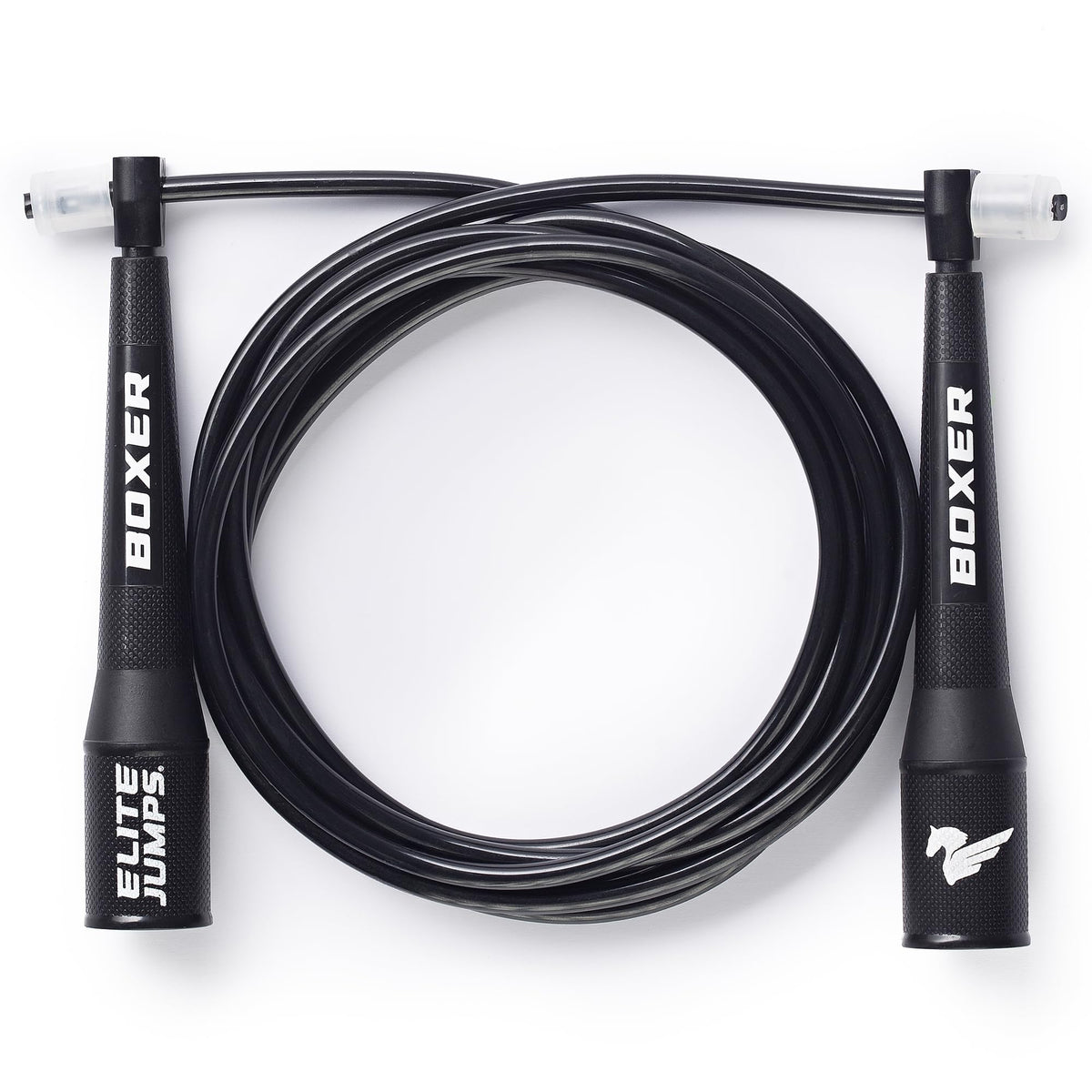 EliteSRS 10 Foot Outdoor Rated 5Mm Pvc, Boxer Jump Rope 3.0 with Smooth Action Polymer Handles and Ergonomic Slip-Resistant Dimpled Grips